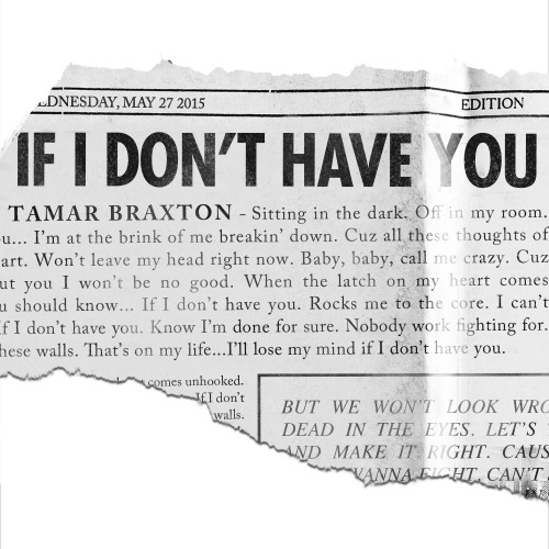 Tamar Braxton If I Don&#039;t Have You cover artwork