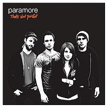 Paramore That’s What You Get cover artwork