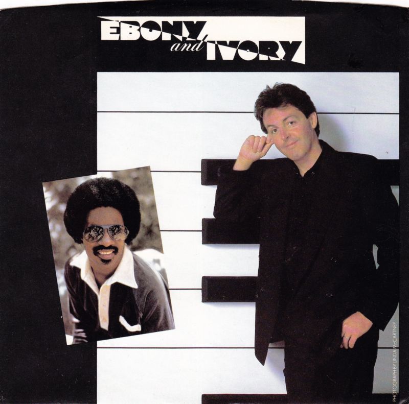 Paul McCartney & Stevie Wonder Ebony &amp; Ivory cover artwork