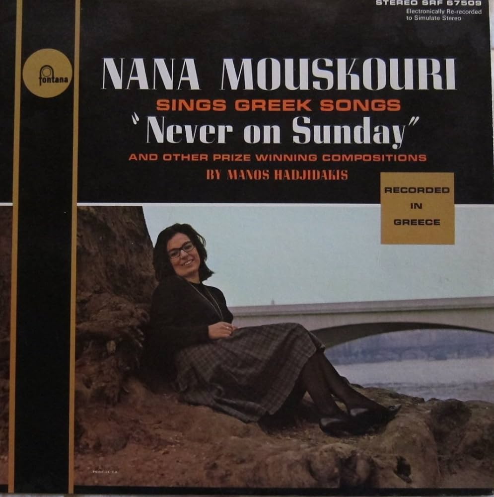 Nana Mouskouri Never on Sunday cover artwork