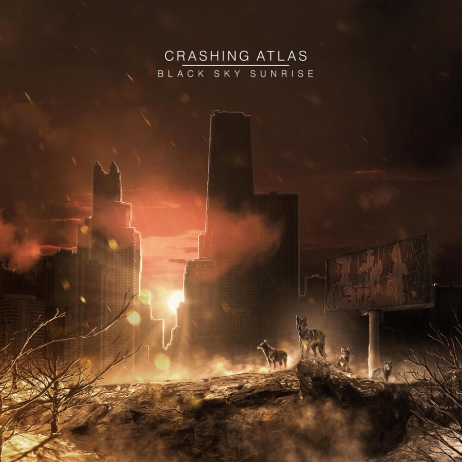 Crashing Atlas Black Sky Sunrise cover artwork