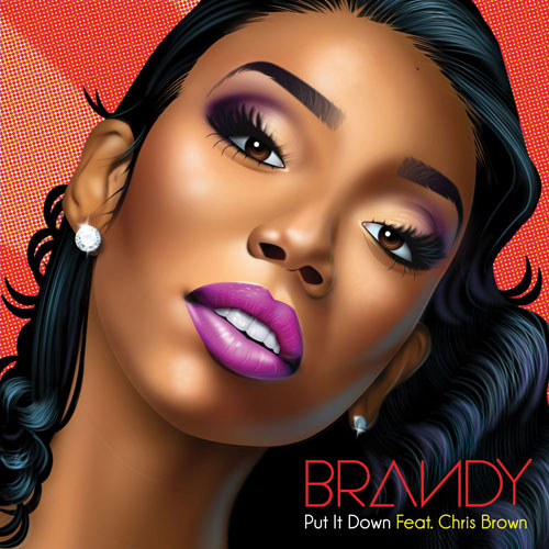 Brandy ft. featuring Chris Brown Put It Down cover artwork