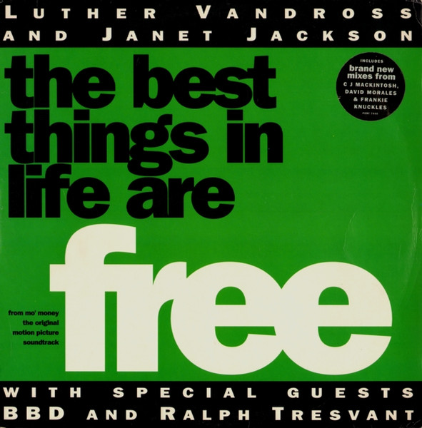 Luther Vandross & Janet Jackson ft. featuring BBD & Ralph Tresvant The Best Things in Life Are Free cover artwork