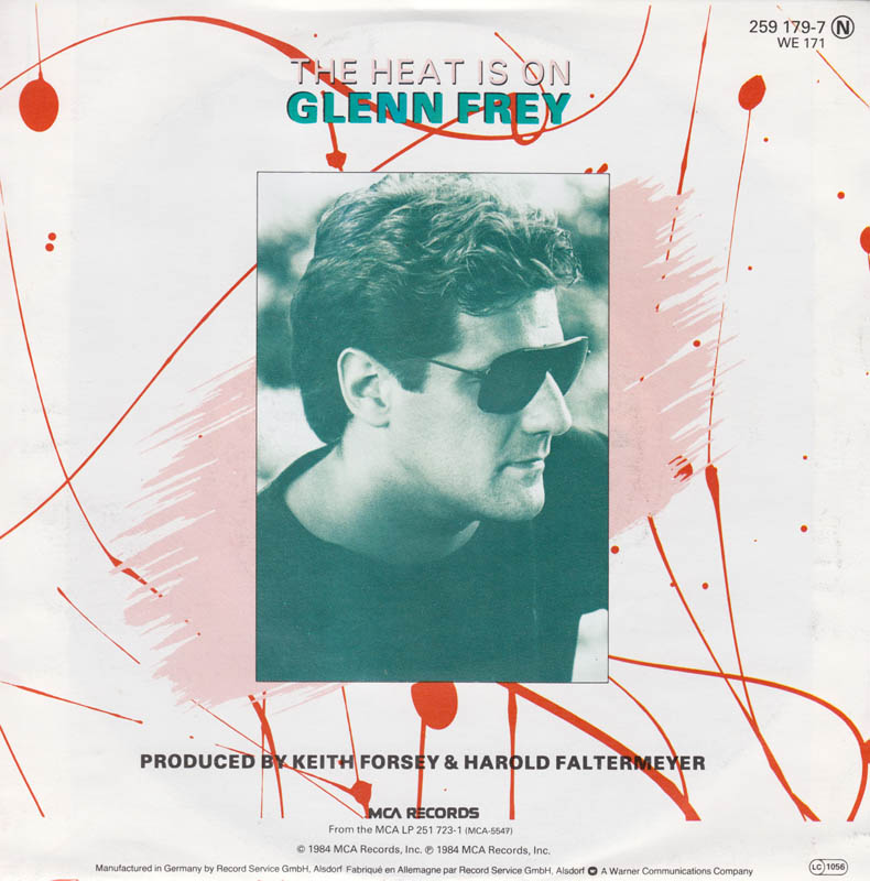 Glenn Frey The Heat Is On cover artwork