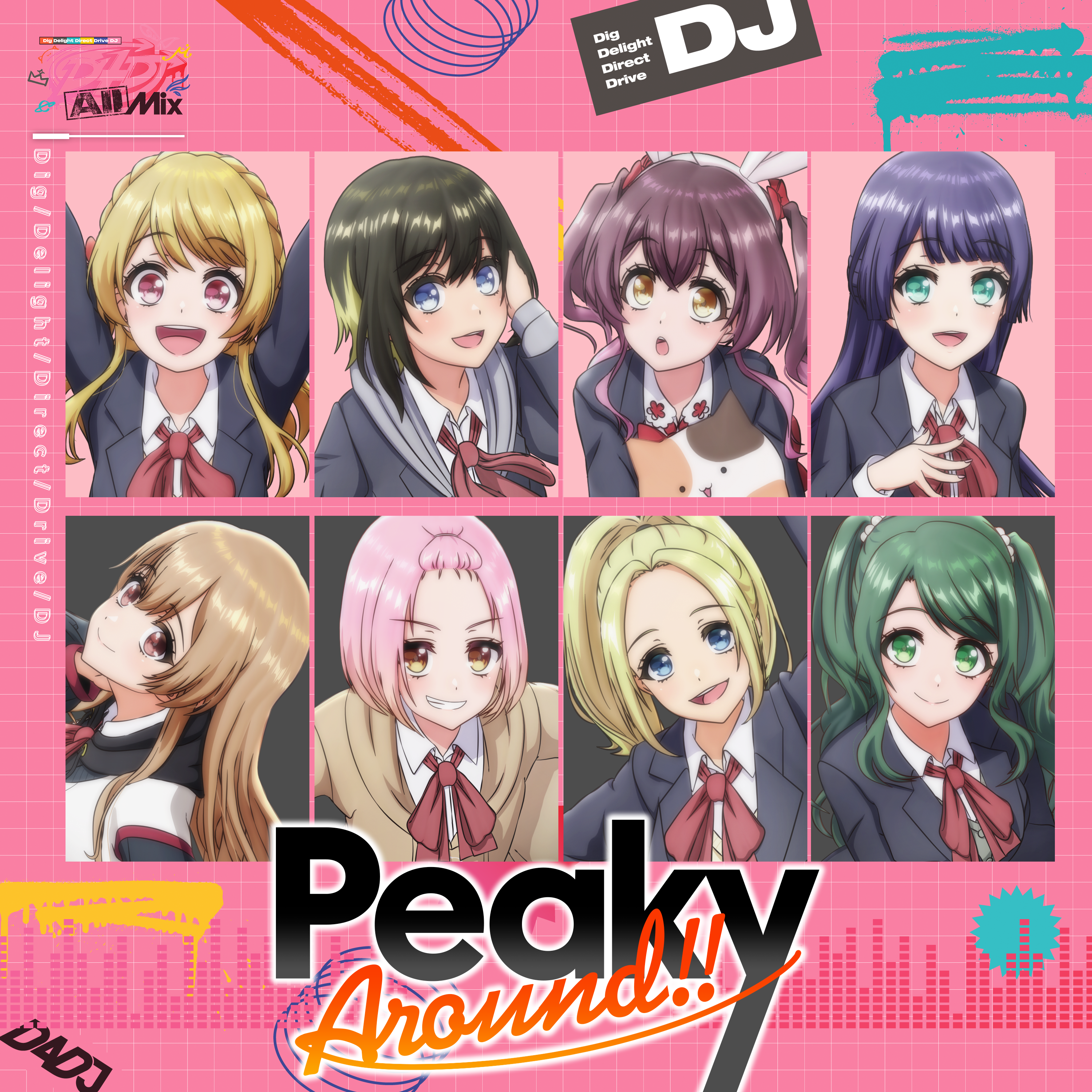 Happy Around! & Peaky P-key — Peaky Around!! cover artwork