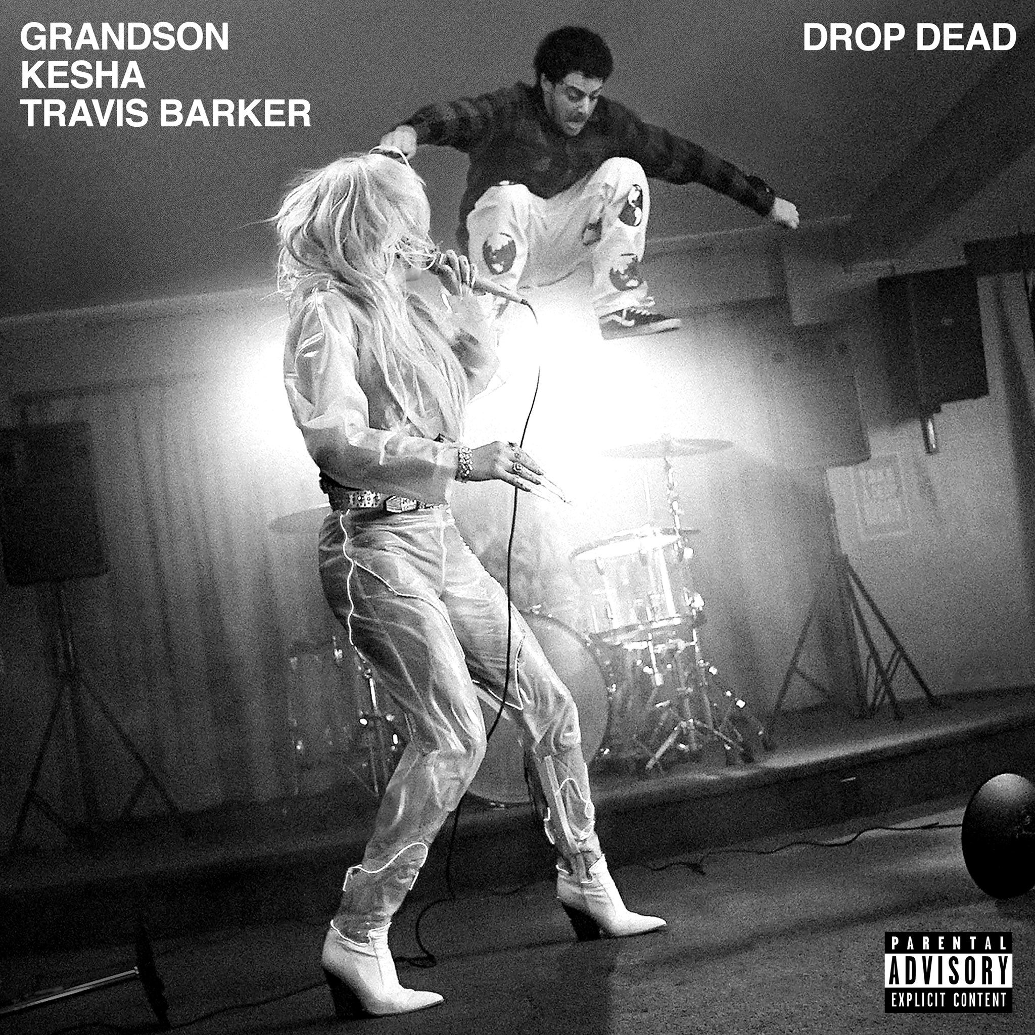 grandson, Kesha, & Travis Barker — Drop Dead cover artwork