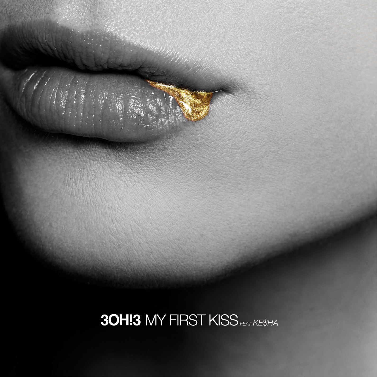 3OH!3 featuring Kesha — My First Kiss cover artwork