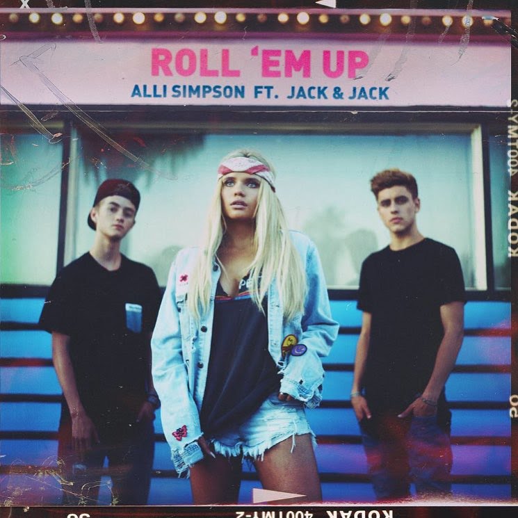 Alli Simpson featuring Jack &amp; Jack — Roll &#039;Em Up cover artwork