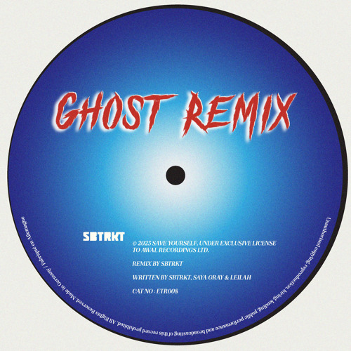 SBTRKT featuring LEILAH — GHOST - REMIX cover artwork