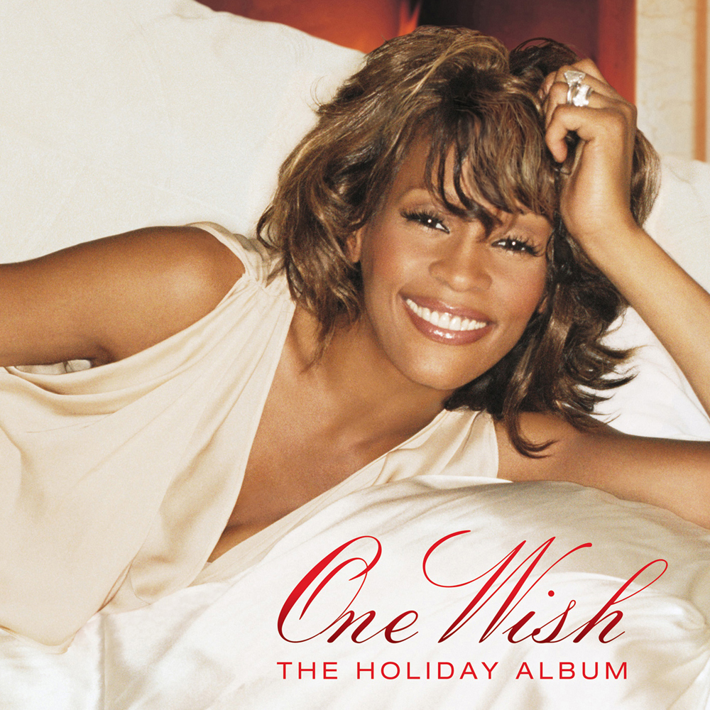 Whitney Houston One Wish: The Holiday Album cover artwork