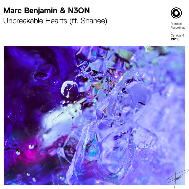 Marc Benjamin & N3ON featuring Shanee — Unbreakable Hearts cover artwork