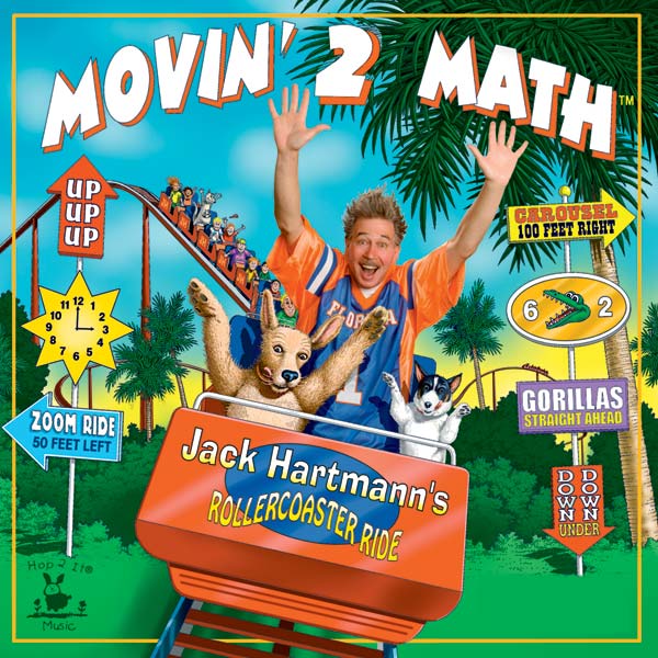 Jack Hartmann Movin&#039; 2 Math cover artwork