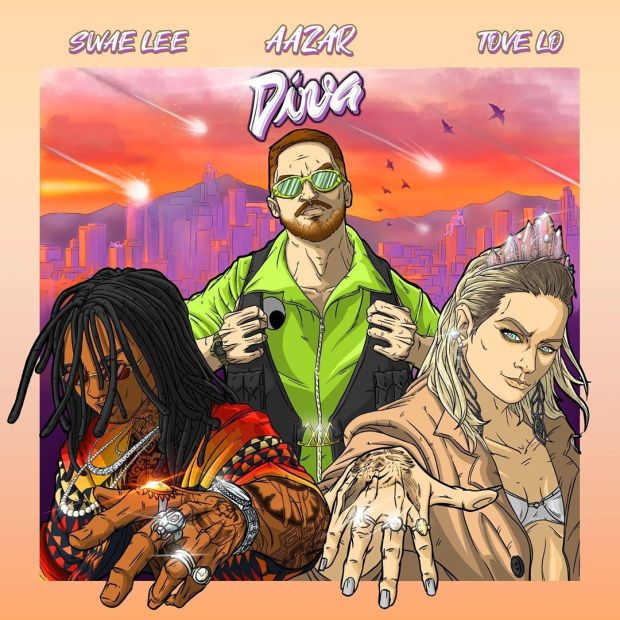 Aazar featuring Tove Lo & Swae Lee — Diva cover artwork