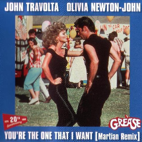 John Travolta & Olivia Newton-John featuring Martian — You&#039;re The One That I Want (Martian Remix) cover artwork