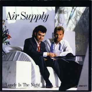 Air Supply Lonely is the Night cover artwork