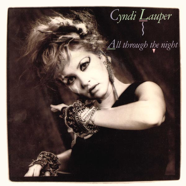 Cyndi Lauper All Through the Night cover artwork