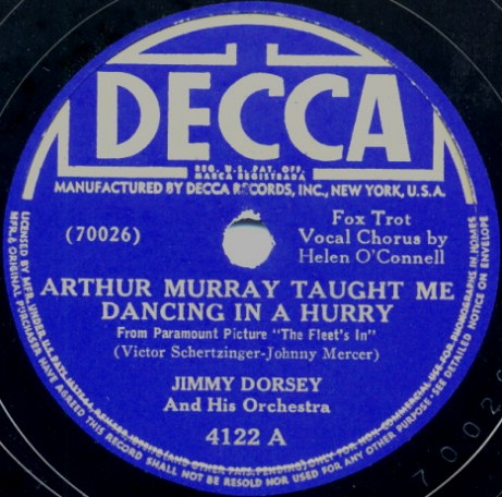 Jimmy Dorsey — Arthur Murray Taught Me Dancing in a Hurry cover artwork