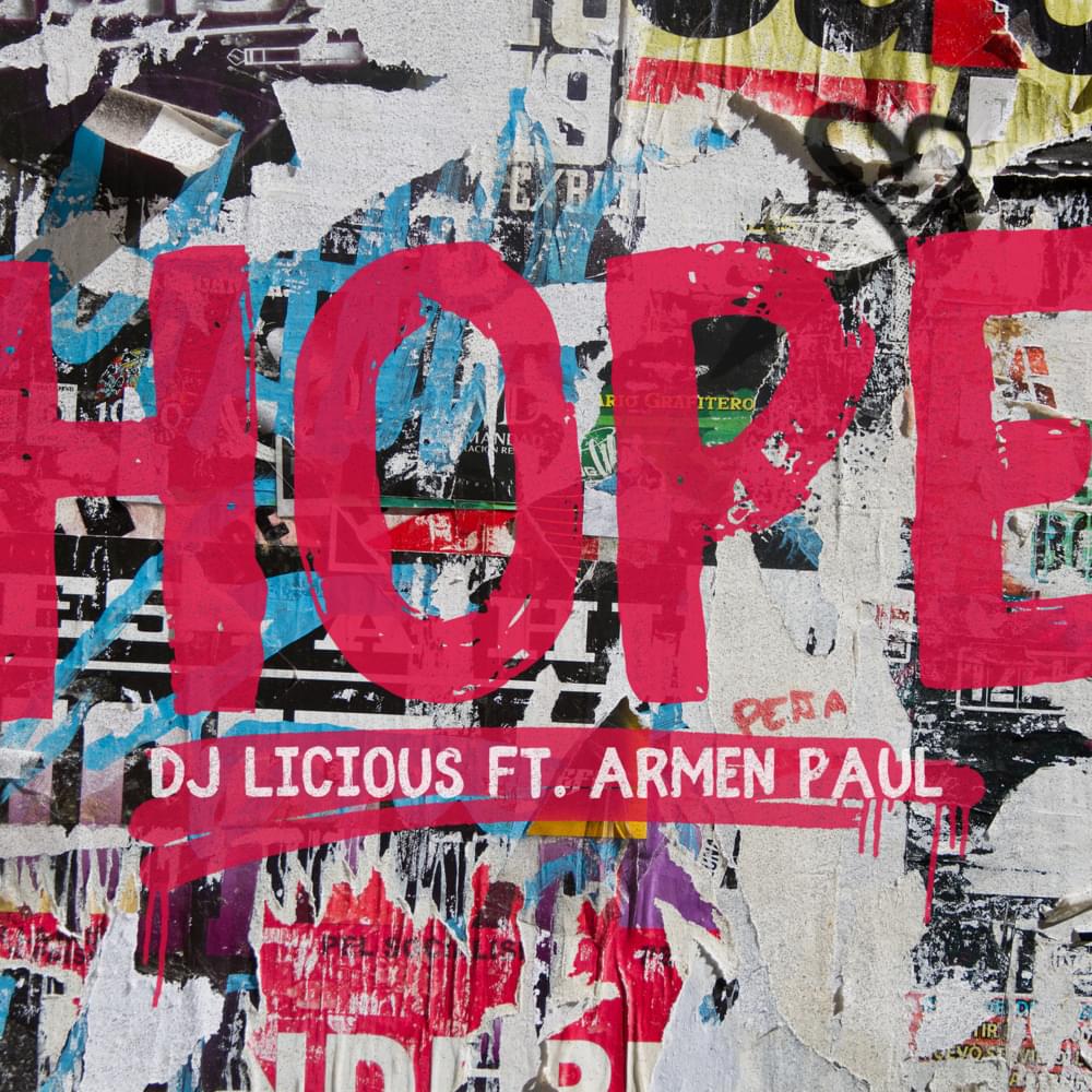 DJ Licious ft. featuring Armen Paul Hope cover artwork