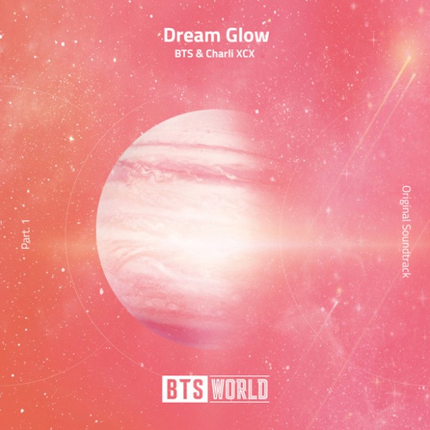BTS & Charli XCX Dream Glow cover artwork