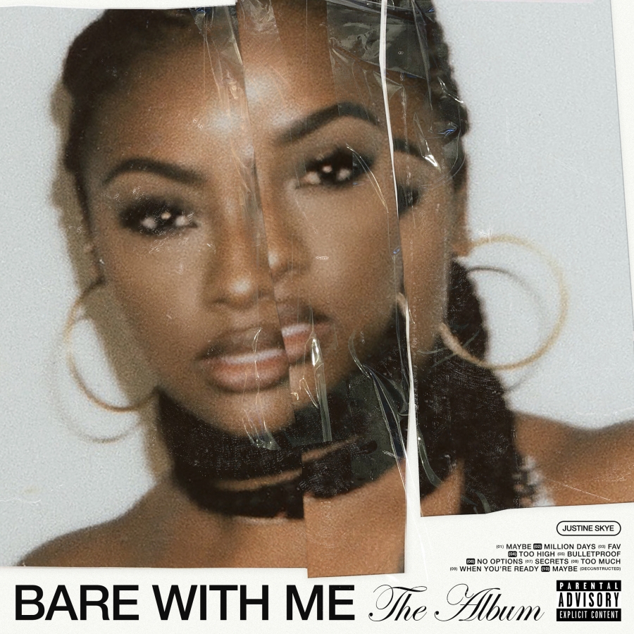 Justine Skye BARE WITH ME (THE ALBUM) cover artwork