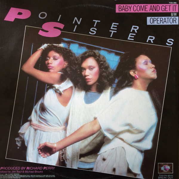Pointer Sisters — Baby Come and Get It cover artwork