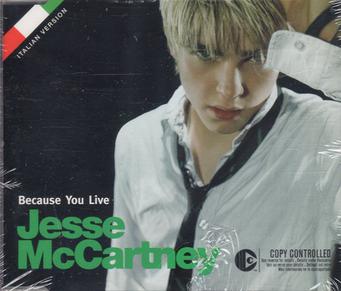 Jesse McCartney Because You Live cover artwork