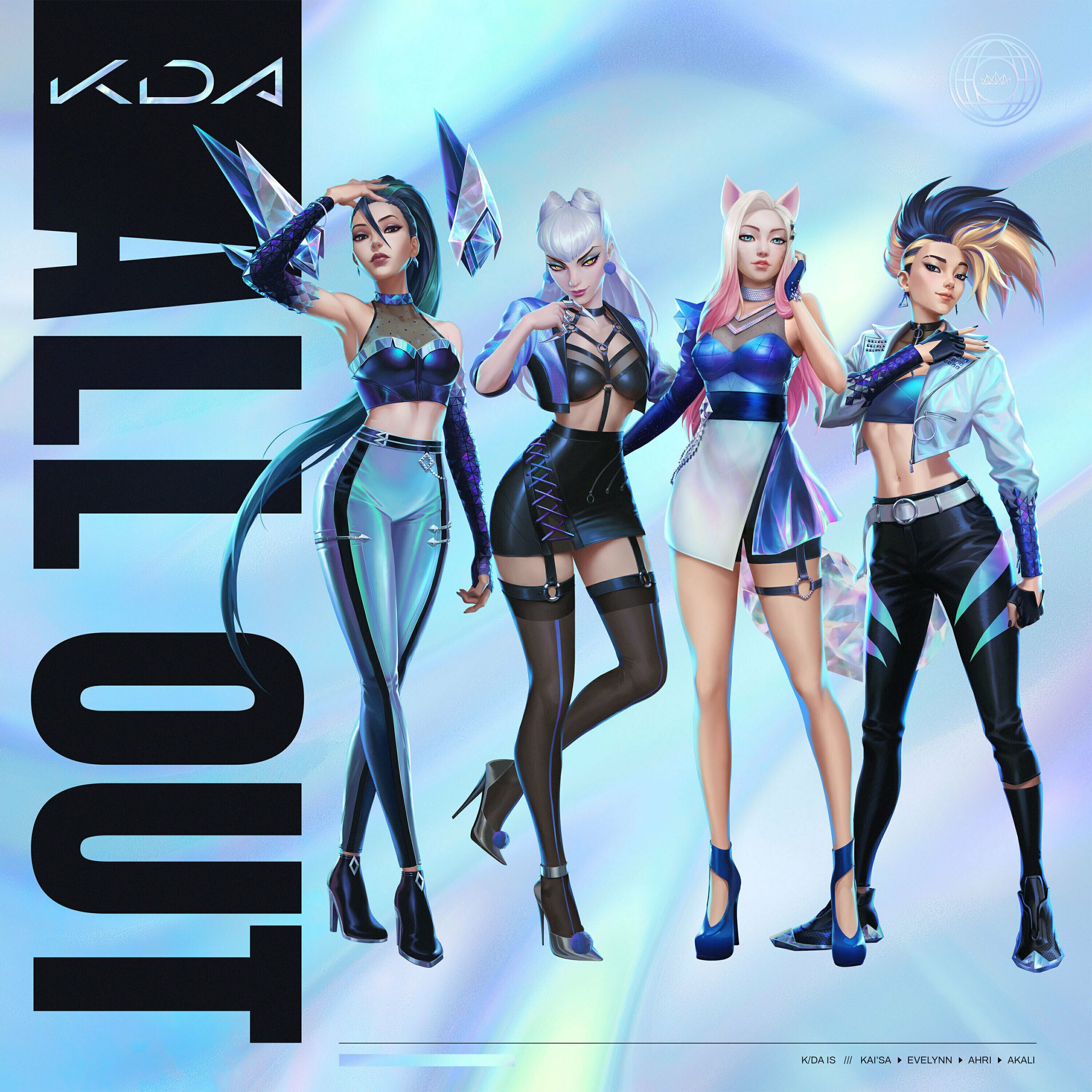 League Of Legends & K/DA featuring Aluna, Wolftyla, & Bekuh Boom — DRUM GO DUM cover artwork