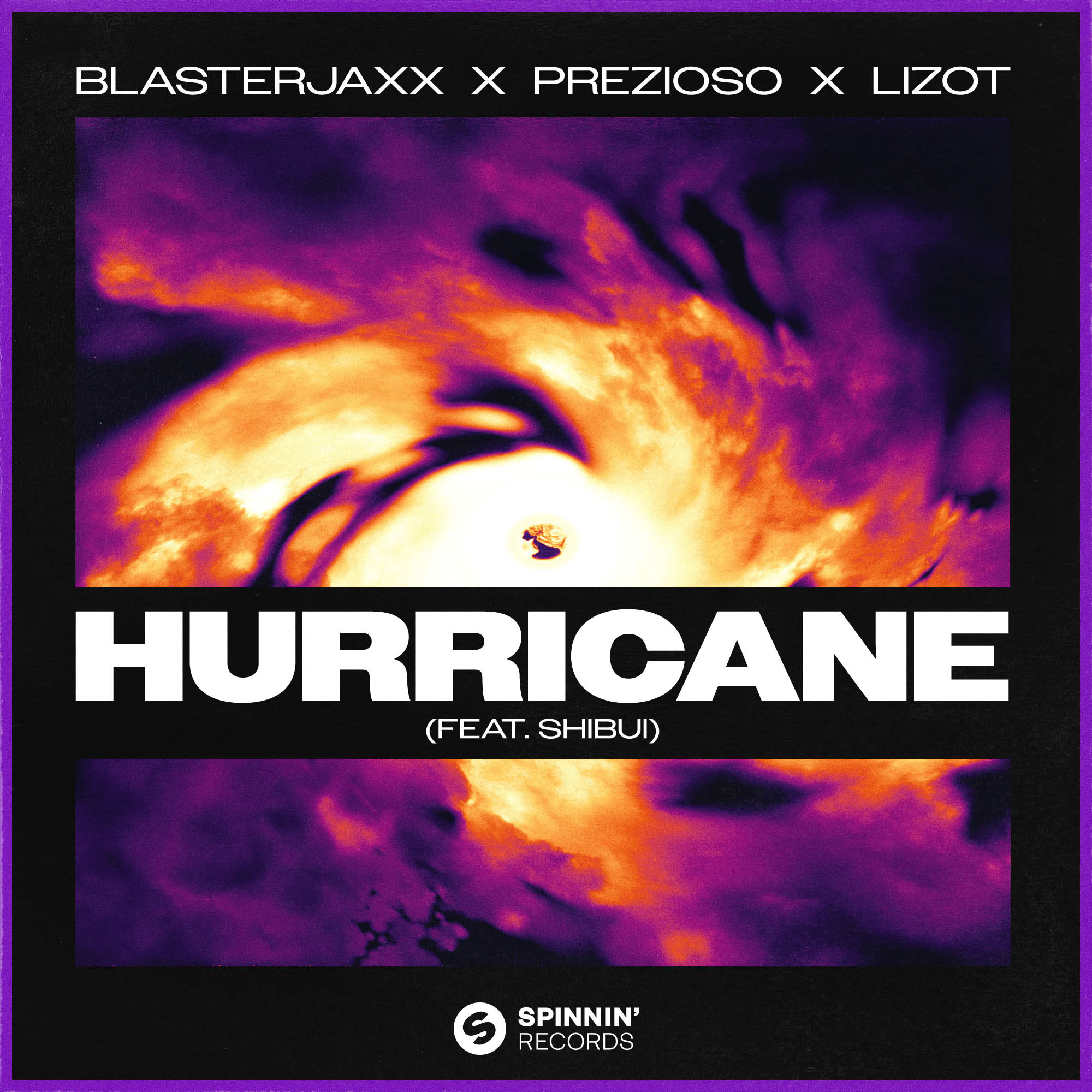 Blasterjaxx, Prezioso, & LIZOT ft. featuring Shibui Hurricane cover artwork