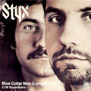 Styx Blue Collar Man (Long Nights) cover artwork