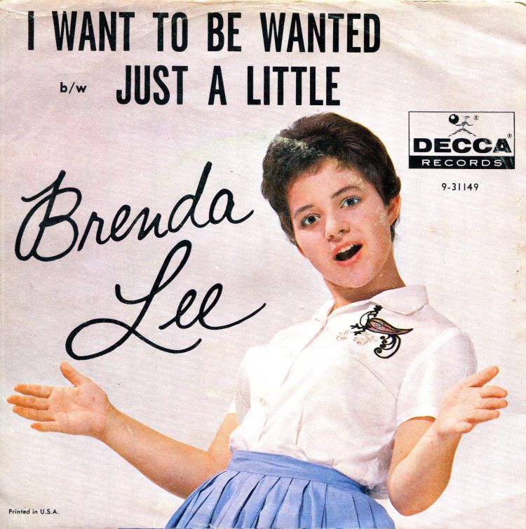 Brenda Lee I Want To Be Wanted cover artwork