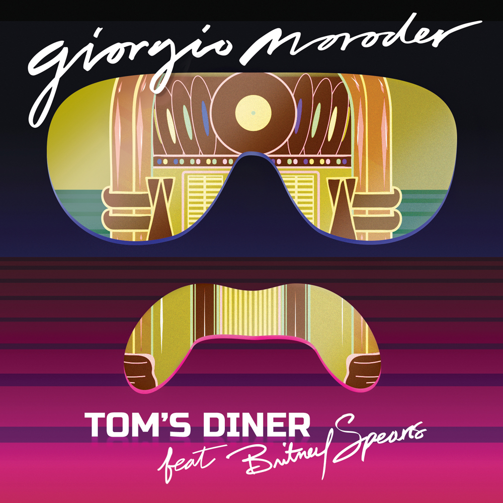 Giorgio Moroder ft. featuring Britney Spears Tom&#039;s Diner cover artwork