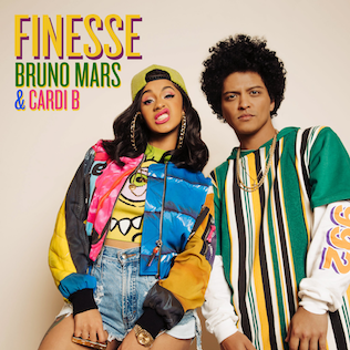 Bruno Mars ft. featuring Cardi B Finesse cover artwork