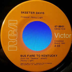 Skeeter Davis — Bus Fare to Kentucky cover artwork
