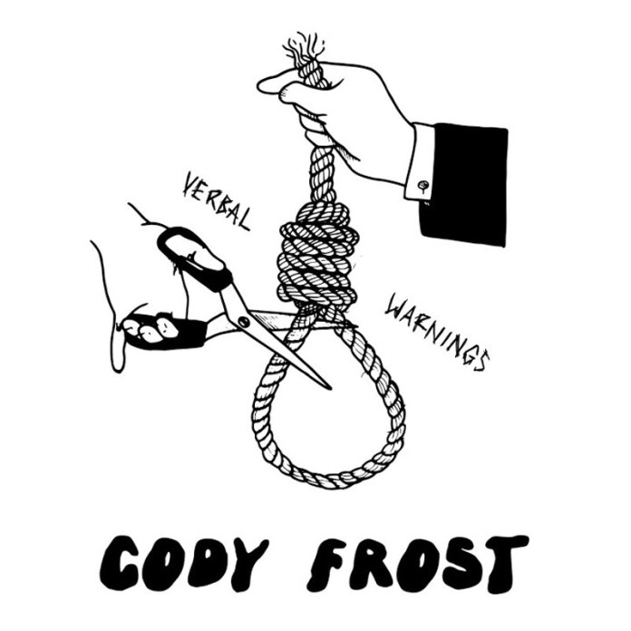 Cody Frost — verbal warnings cover artwork
