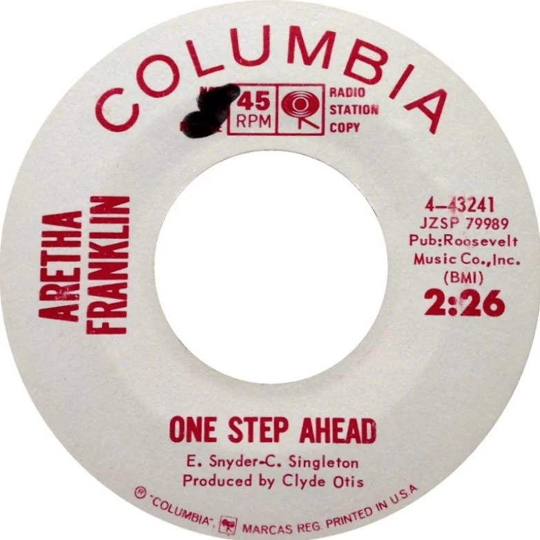 Aretha Franklin One step ahead cover artwork