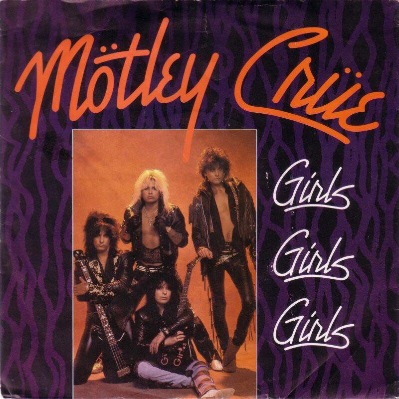 Mötley Crüe Girls, Girls, Girls cover artwork