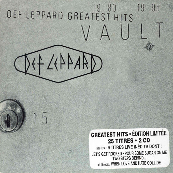 Def Leppard Vault: Def Leppard Greatest Hits (1980–1995) cover artwork