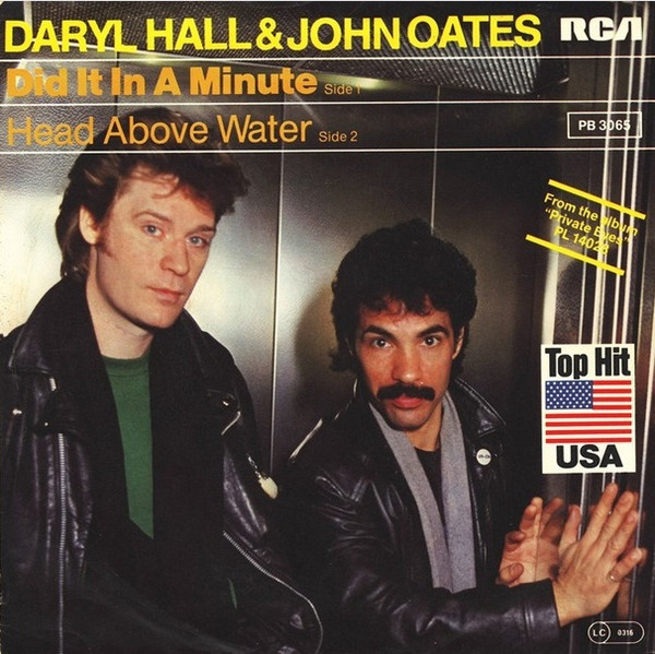 Daryl Hall and John Oates Did It in a Minute cover artwork