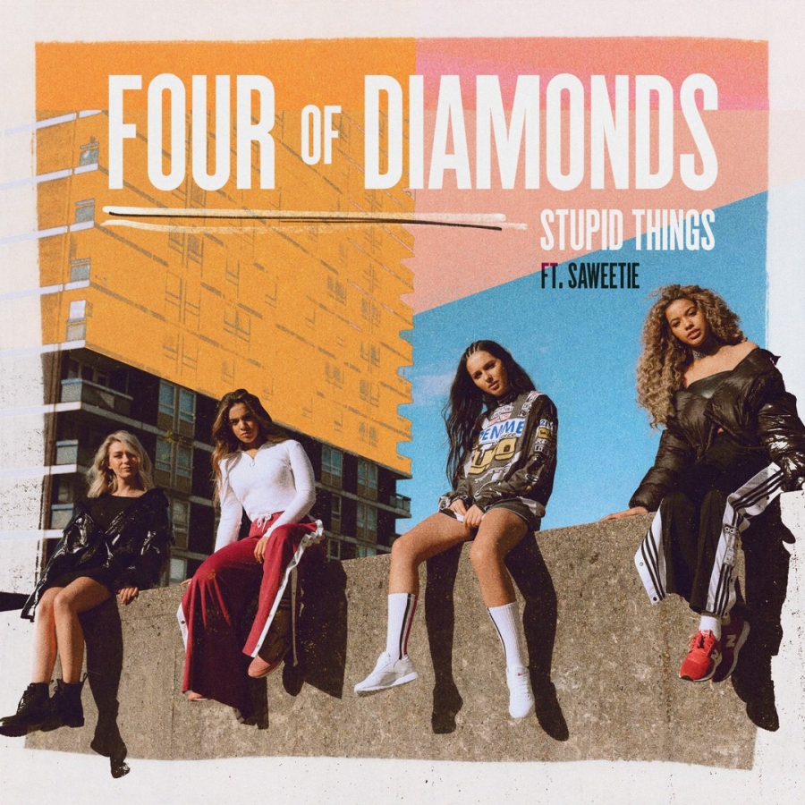 Four of Diamonds featuring Saweetie — Stupid Things cover artwork
