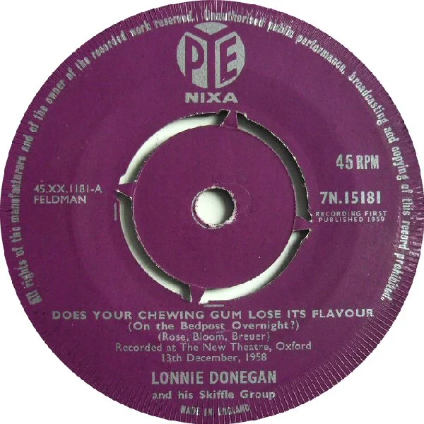 Lonnie Donegan — Does Your Chewing Gum Lose Its Flavour (On The Bedpost Overnight) cover artwork