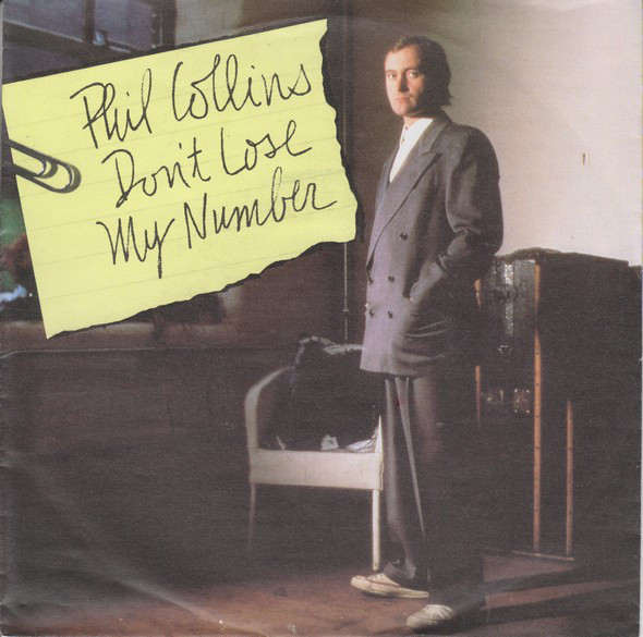Phil Collins — Don&#039;t Lose My Number cover artwork