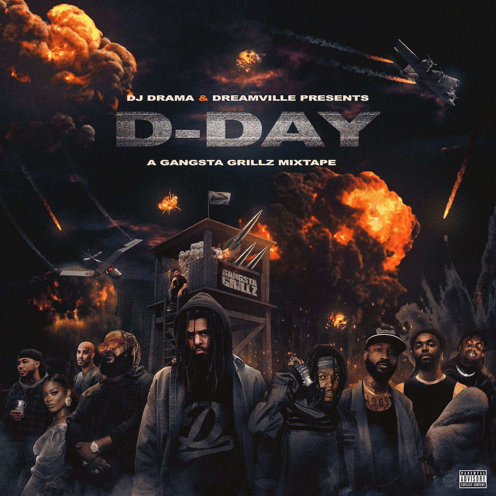 Dreamville D-Day: A Gangsta Grillz Mixtape cover artwork