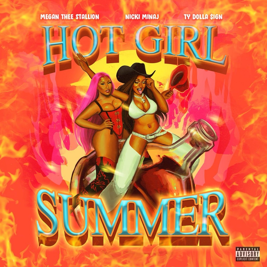 Megan Thee Stallion featuring Nicki Minaj & Ty Dolla $ign — Hot Girl Summer cover artwork