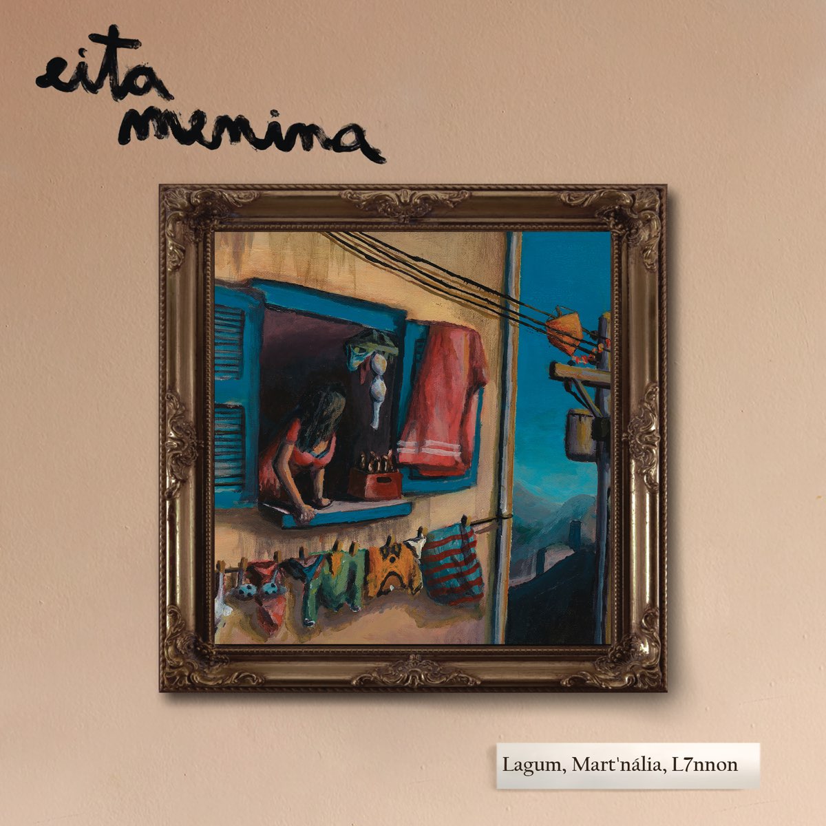 Lagum, L7NNON, & Mart&#039;nália — EITA MENINA cover artwork