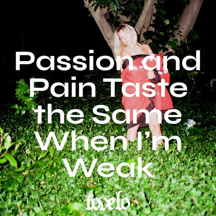 Tove Lo Passion and Pain Taste the Same When I&#039;m Weak cover artwork