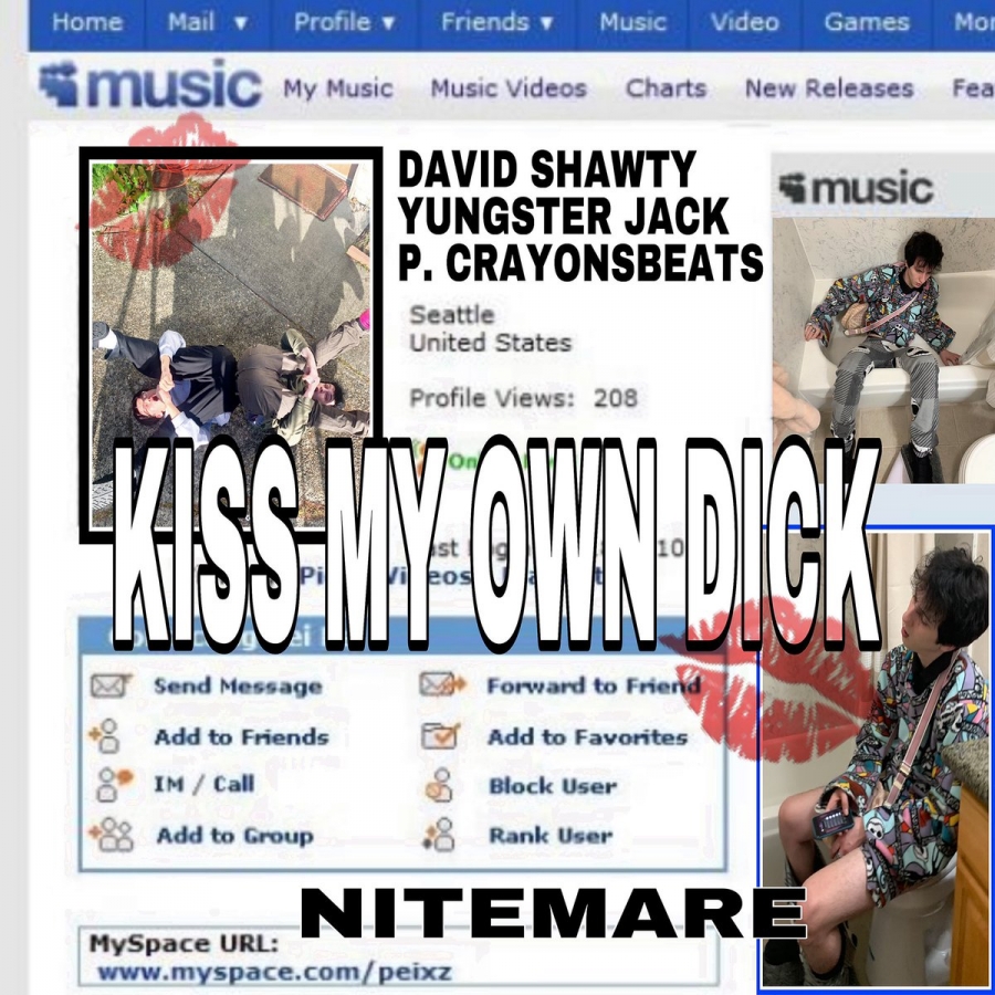 David Shawty featuring Yungster Jack — Kiss My Own Dick cover artwork