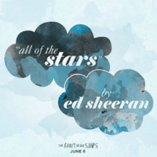 Ed Sheeran All of the Stars cover artwork