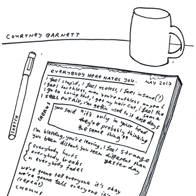 Courtney Barnett — Everybody Here Hates You cover artwork