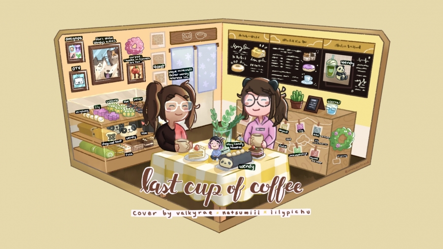 Natsumii, Valkyrae, & LilyPichu Last Cup Of Coffee cover artwork