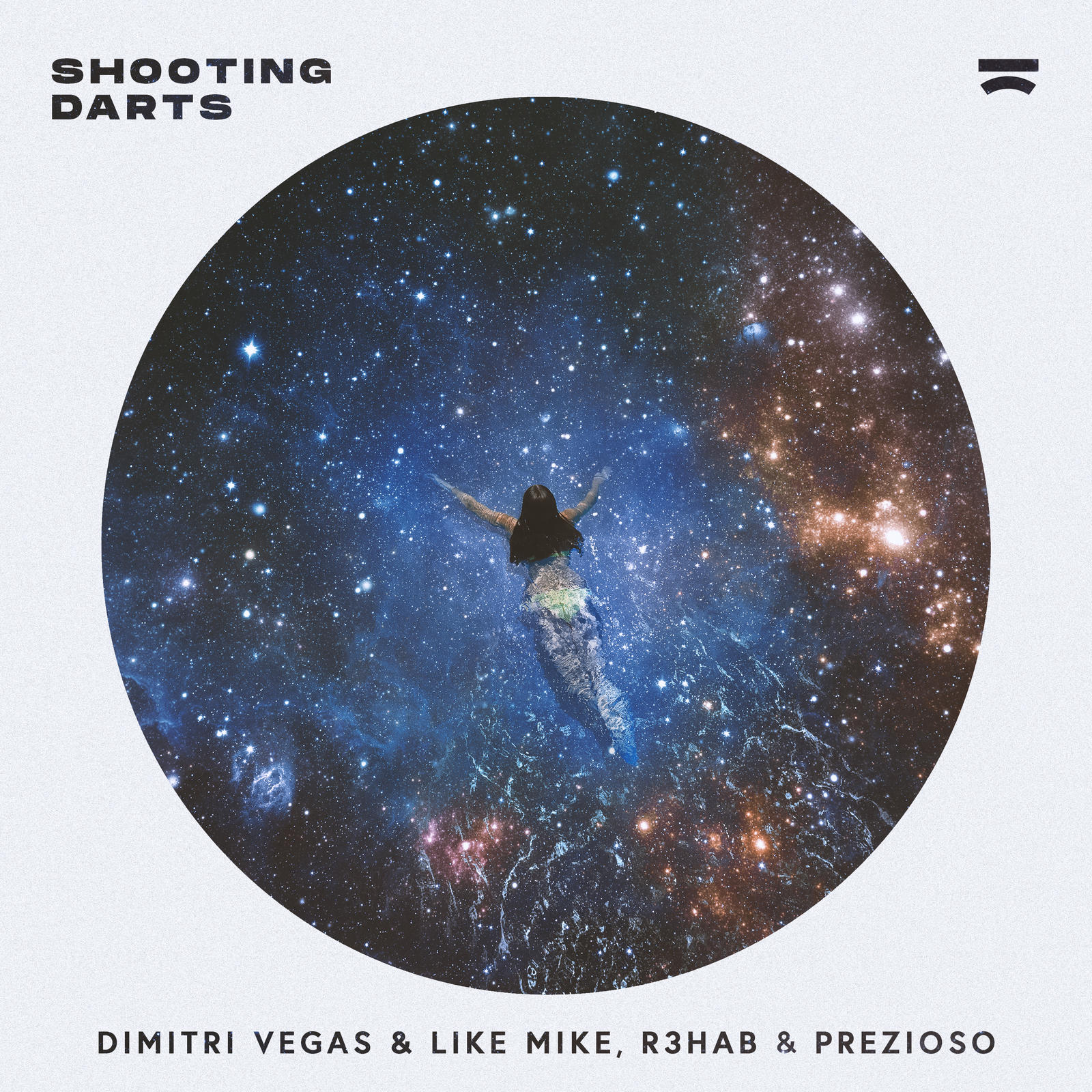 Dimitri Vegas &amp; Like Mike, R3HAB, & Prezioso Shooting Darts cover artwork